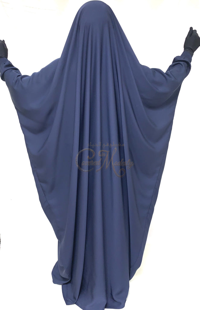 Blue Royále Jilbab W/ Elastic Cuff
